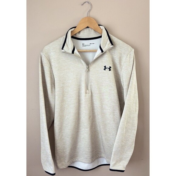 Under Armour Women’s Quarter Zip Sweatshirt Size Small Loose Fit Long Sleeve - Picture 1 of 8